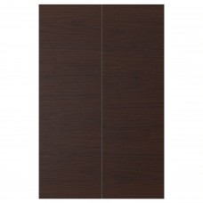 Двері кутової шафи IKEA ASKERSUND темно-коричневий 25x80 см (704.252.55)