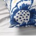 Комплект постільної білизни IKEA SANGLARKA квітка темно-білий 150x200/50x60 см (704.269.76)