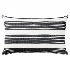 Чехол на подушку IKEA METTALISE белый темно-серый 40x65 см (704.326.61)