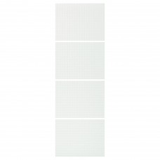 4 панелі для рами розсувних дверей IKEA NYKIRKE матове скло 75x236 см (704.351.17)