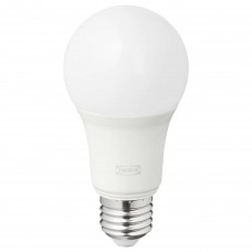 LED лампочка E27 806 лм IKEA TRADFRI беспроводная шарообразная молочный (704.391.58)
