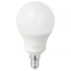 LED лампочка E14 470 лм IKEA TRADFRI беспроводная шарообразная молочный (704.391.96)