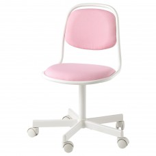 Дитяче офісне крісло IKEA ORFJALL білий рожевий (704.417.69)