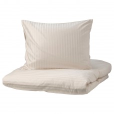 Комплект постельного белья IKEA NATTJASMIN светло-бежевый 150x200/50x60 см (704.426.17)