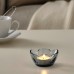 Подсвечник для чайной свечи IKEA VANLIGEN серый 4 см (704.518.38)
