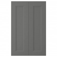 Двері кутової шафи IKEA AXSTAD темно-сірий 26x80 см (704.543.37)