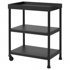 Журнальний столик IKEA KORNSJO чорний 50x35 см (704.554.12)