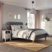Каркас ліжка з оббивкою IKEA IDANAS темно-сірий 140x200 см (704.589.34)