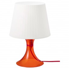 Лампа настільна IKEA LAMPAN помаранчевий білий 29 см (704.710.73)