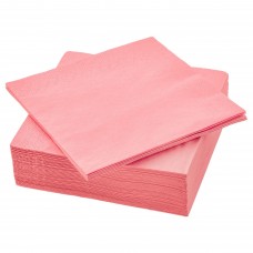 Бумажная салфетка IKEA FANTASTISK красно-розовый 33x33 см (704.811.66)