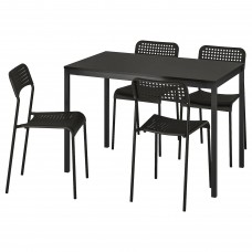 Стіл і 4 стільці IKEA TARENDO / ADDE чорний 110 см (790.106.90)