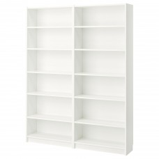Стеллаж для книг IKEA BILLY белый 160x28x202 см (790.178.37)