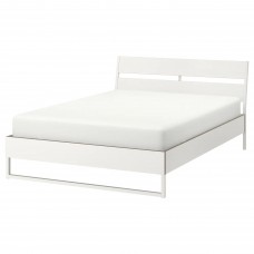Каркас кровати IKEA TRYSIL белый ламели LONSET 160x200 см (790.195.01)