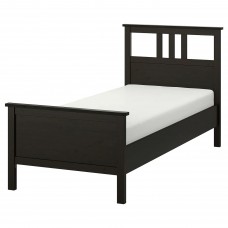 Каркас ліжка IKEA HEMNES чорно-коричневий ламелі LEIRSUND 90x200 см (790.200.24)