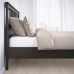 Каркас ліжка IKEA HEMNES чорно-коричневий ламелі LEIRSUND 90x200 см (790.200.24)