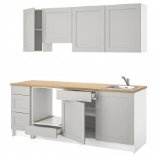 Кухня IKEA KNOXHULT серый 220x61x220 см (791.804.37)