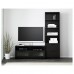 Комбінація шаф для TV IKEA BRIMNES чорний 180x41x190 см (791.843.41)