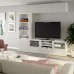 Комбінація шаф для TV IKEA BESTA білий світло-сіре безбарвне скло 240x40x230 см (792.033.49)