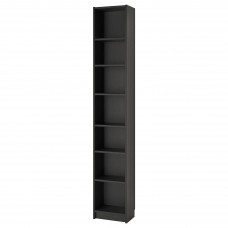 Стеллаж для книг IKEA BILLY черно-коричневый 40x28x237 см (792.177.37)