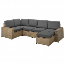 Модульний кутовий 4-місний диван IKEA SOLLERON темно-сірий (792.525.80)