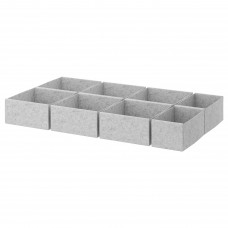 Набір коробок IKEA KOMPLEMENT 8 шт. світло-сірий 90x54 см (792.608.44)