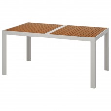 Садовый стол IKEA SJALLAND светло-коричневый светло-серый 156x90 см (792.624.47)