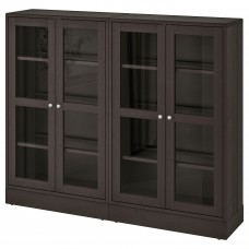 Комбінація шаф та стелажів IKEA HAVSTA темно-коричневий 162x37x134 см (792.659.50)