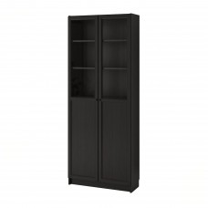 Книжкова шафа IKEA BILLY чорно-коричневий 80x30x202 см (792.817.66)