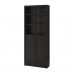 Книжный шкаф IKEA BILLY черно-коричневый 80x30x202 см (792.817.66)