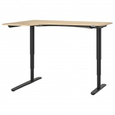 Кутовий лівобічний письмовий стіл IKEA BEKANT 160x110 см (792.822.71)