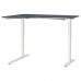 Кутовий лівобічний письмовий стіл IKEA BEKANT синій білий 160x110 см (792.823.13)