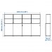 Комбинация шкафов и стелажей IKEA GALANT беленый дуб 320x200 см (792.852.55)