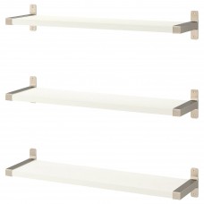 Комбинация навесных полок IKEA BERGSHULT / GRANHULT белый никелированный 80x20 см (792.910.82)