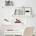 Комбінація навісних полиць IKEA BERGSHULT / GRANHULT білий нікельований 80x20 см (792.910.82)