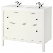 Шкаф для раковины IKEA HEMNES / ODENSVIK белый 103x49x89 см (792.934.77)