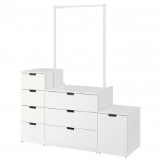 Комод з 8 шухлядами IKEA NORDLI білий 160x192 см (792.953.77)