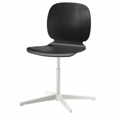 Офісний поворотний стілець IKEA SVENBERTIL чорний білий (793.030.99)