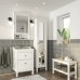 Набір меблів для ванної IKEA HEMNES / RATTVIKEN білий 62 см (793.044.47)