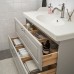Набір меблів для ванної IKEA GODMORGON / RATTVIKEN світло-сірий 102 см (793.046.97)