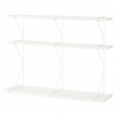 Комбінація навісних полиць IKEA BERGSHULT / PERSHULT білий білий 120x30x91 см (793.235.92)