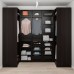 Кутовий гардероб IKEA PAX чорно-коричневий 113/271/113x236 см (793.311.15)