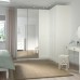 Кутовий гардероб IKEA PAX / GRIMO/VIKEDAL білий дзеркальне скло 210/160x236 см (793.318.70)