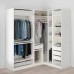 Кутовий гардероб IKEA PAX / GRIMO/VIKEDAL білий дзеркальне скло 210/160x236 см (793.318.70)