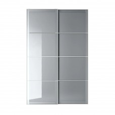 Пара розсувних дверцят IKEA BJORNOYA сірий 150x236 см (793.362.45)