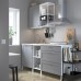 Кухня IKEA ENHET белый 183x63.5x222 см (793.374.19)