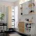 Набір меблів для ванної IKEA ENHET / TVALLEN під дуб білий 140x43x65 см (793.376.12)