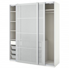 Гардероб IKEA PAX / SVARTISDAL білий білий 200x66x236 см (793.857.02)
