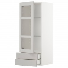 Комбінація навісних шаф IKEA METOD / MAXIMERA білий світло-сірий 40x100 см (793.867.73)