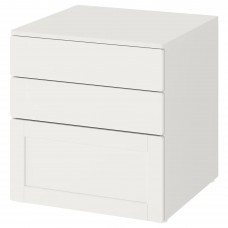 Комод з 3 шухлядами IKEA SMASTAD / PLATSA білий 60x57x63 см (793.875.84)