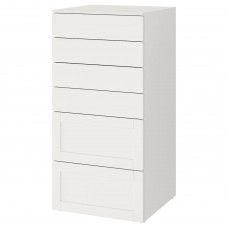 Комод з 6 шухлядами IKEA SMASTAD / PLATSA білий 60x57x123 см (793.883.95)